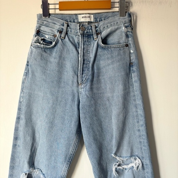 Agolde 90's Mid Rise Loose Fit in Captured - Picture 3 of 11